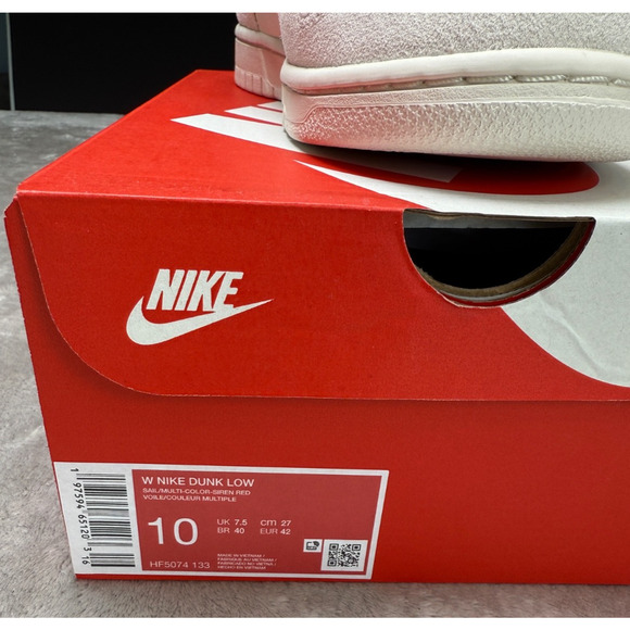 Nike Dunk Low Sail Iridescent Multicolor Sneakers Womens Size 10 HF5074-133 NEW - Picture 7 of 8